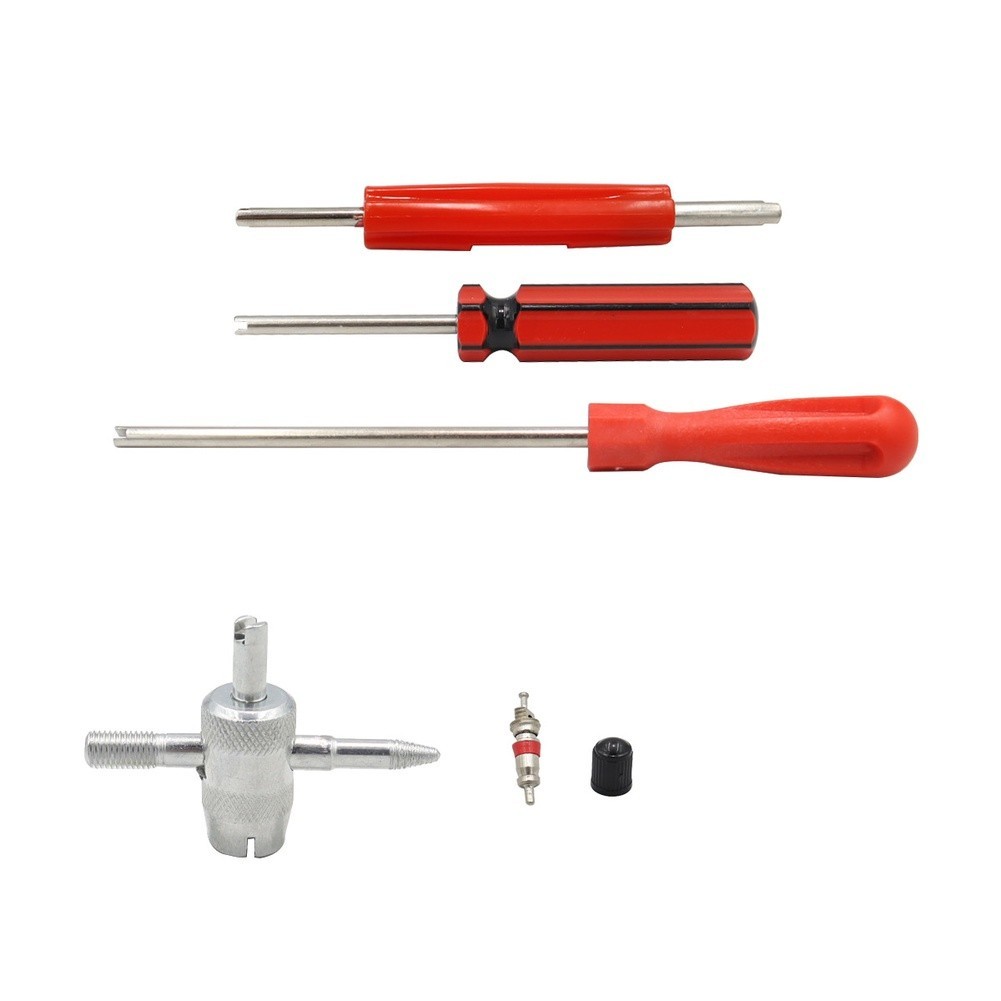 For Roadside Tire Repair Tire Valve Kit Core Removal Tool Copper Valve Cores