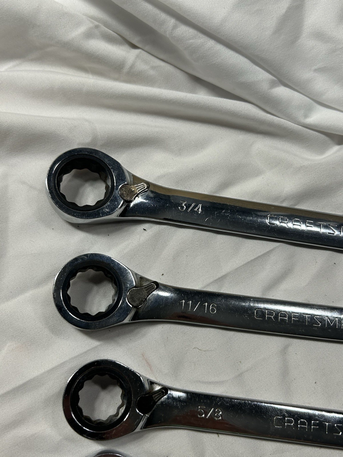 Sears Craftsman 8pc SAE Reversible Ratcheting Wrench Set 42406 GK USA 5/16 -3/4”