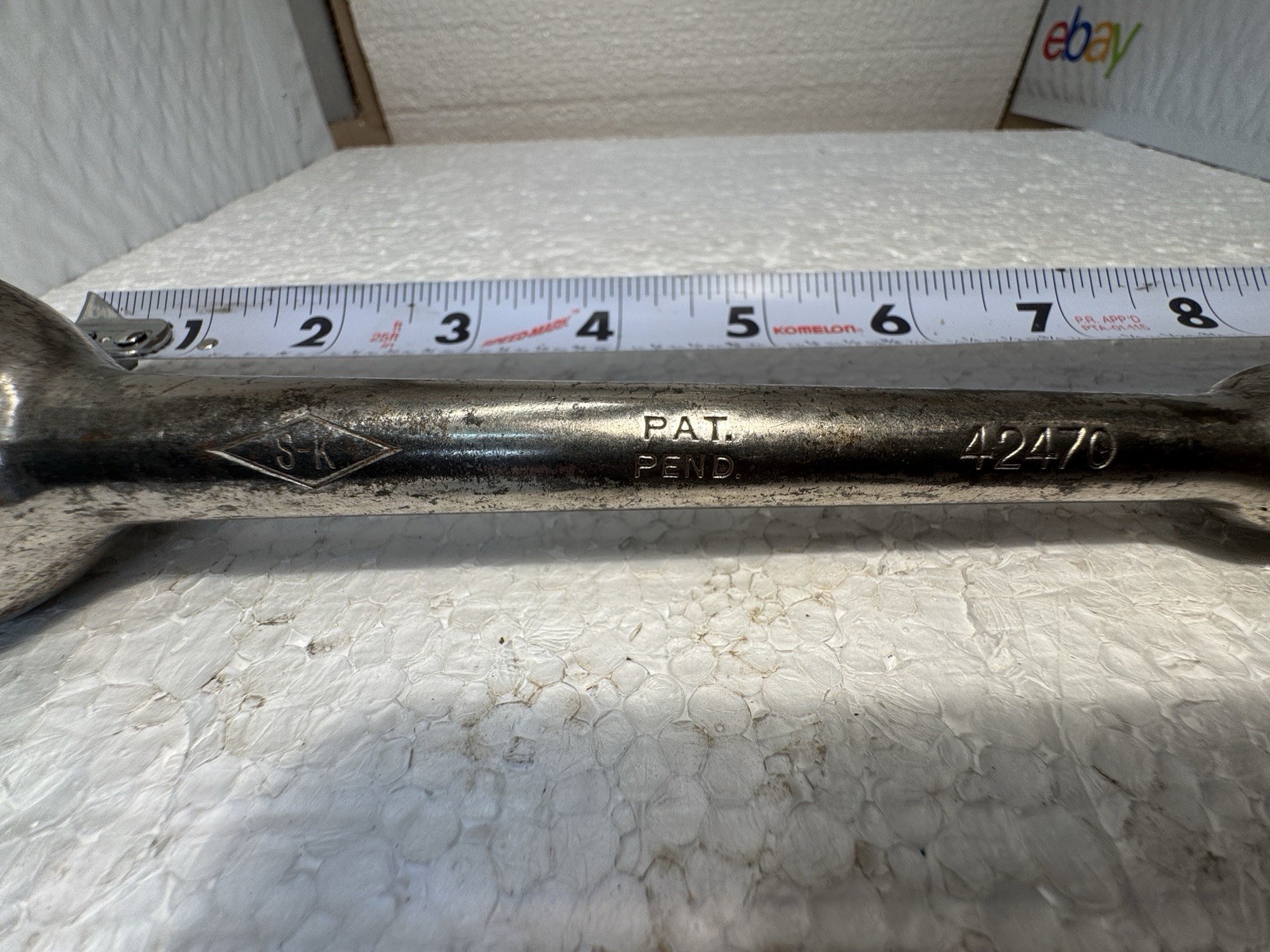 S-K TOOLS 1/2″ DRIVE STD. 10.25″ RATCHET 42470 – USA S-K Diamond Vintage