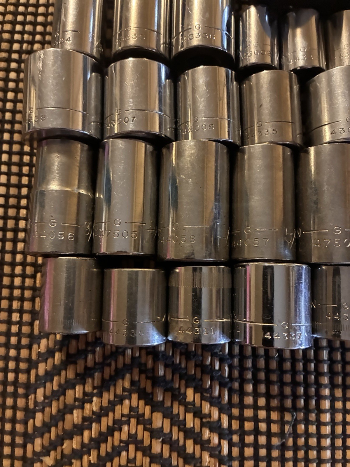 Vintage Craftsman G Series Socket Lot 36 Sockets See Description For Details