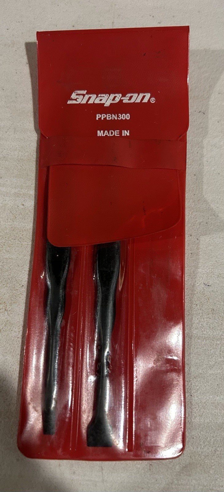 NOS. Snap On Tools 3 PC Pry Angled Tip Set PPBN300 *(Missing One Pry Tool)*