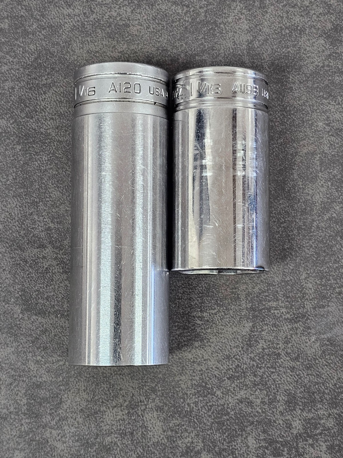 Snap-on 3/8″ Dr 2pc Oil Pressure Sender Switch Socket A120 1-1/16 & A119B