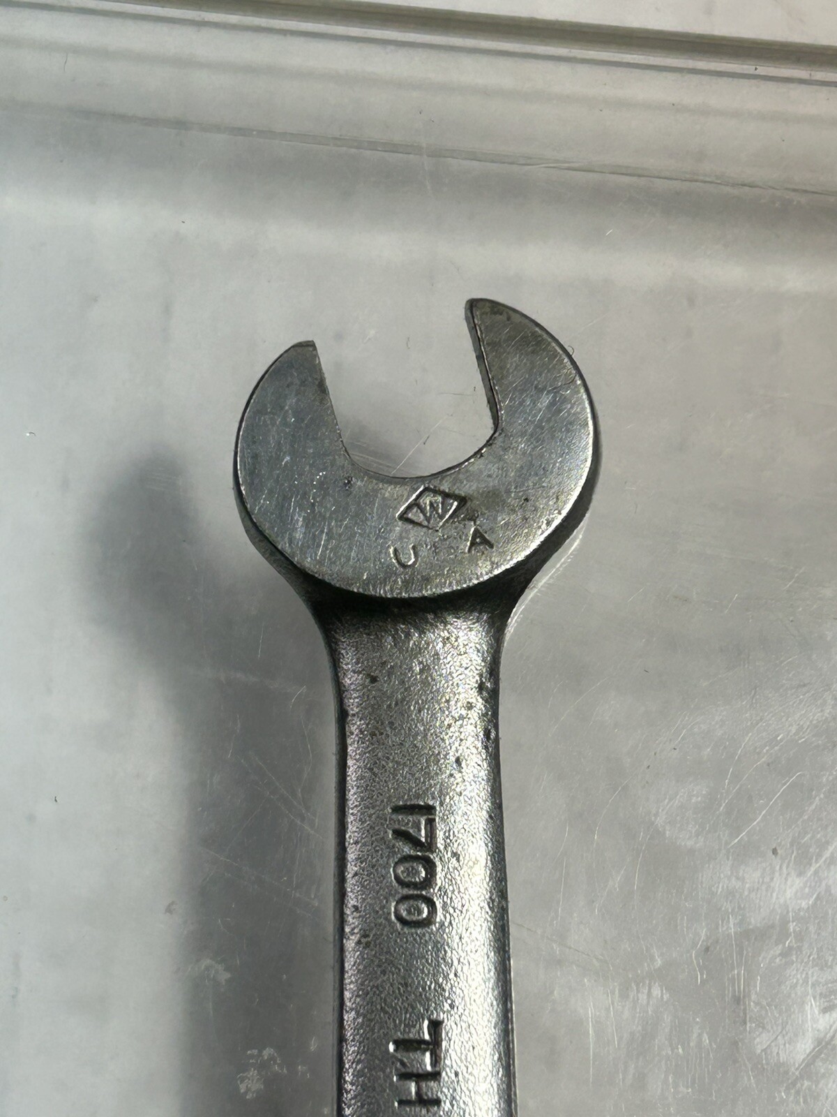 Small Vintage J.H. Williams 3/8 Open End Wrench Superrench #1700