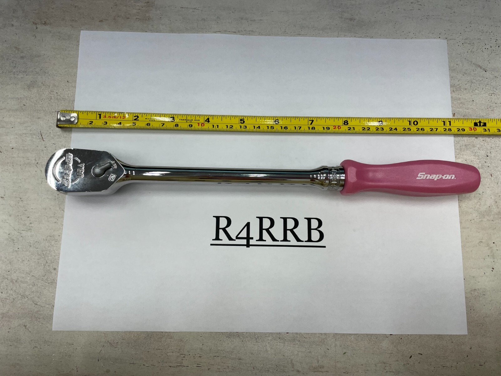 Snap-on Tools USA NEW 3/8″ Drive PINK PEARL Long Hard Handle Ratchet FHLD80PP