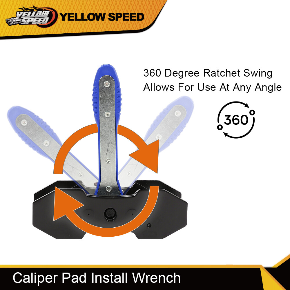 Ratcheting Brake Piston Spreader Wrench Caliper Pad Install Tool Press Ratchet