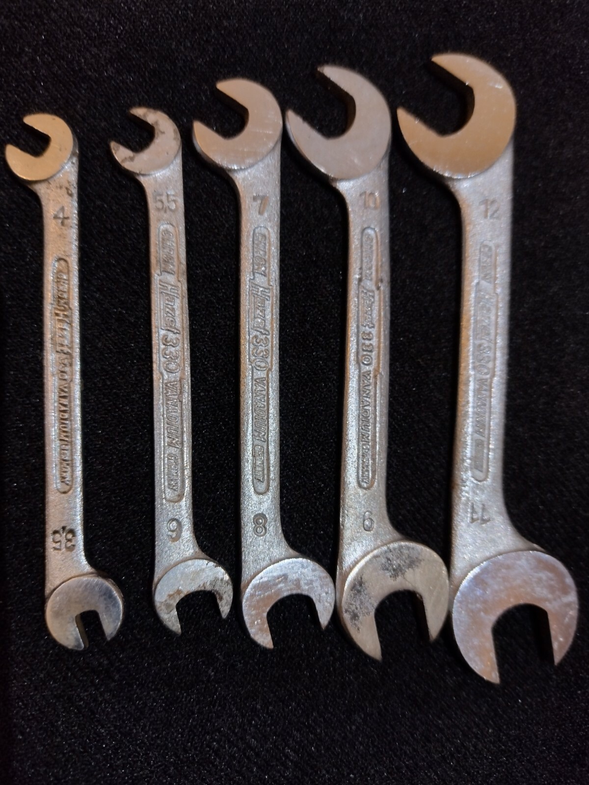Hazet 330 SPANNER Miniature SIZES; 3.5×4 & 5.5×6 & 7×8 & 9×10 & 11×12 Tool Kit,