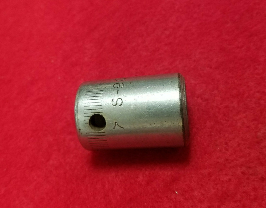 SNAP ON TOOLS Antique 3/8 DRIVE SAE. SHORT CHROME SOCKET Year 1937 S-9002