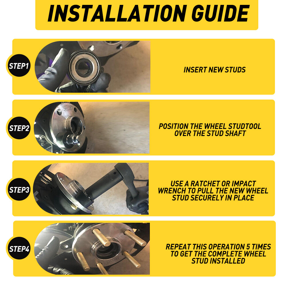 22800 Wheel Stud Installer Lisle Tool Corporation for Tire Bolts Install Replace