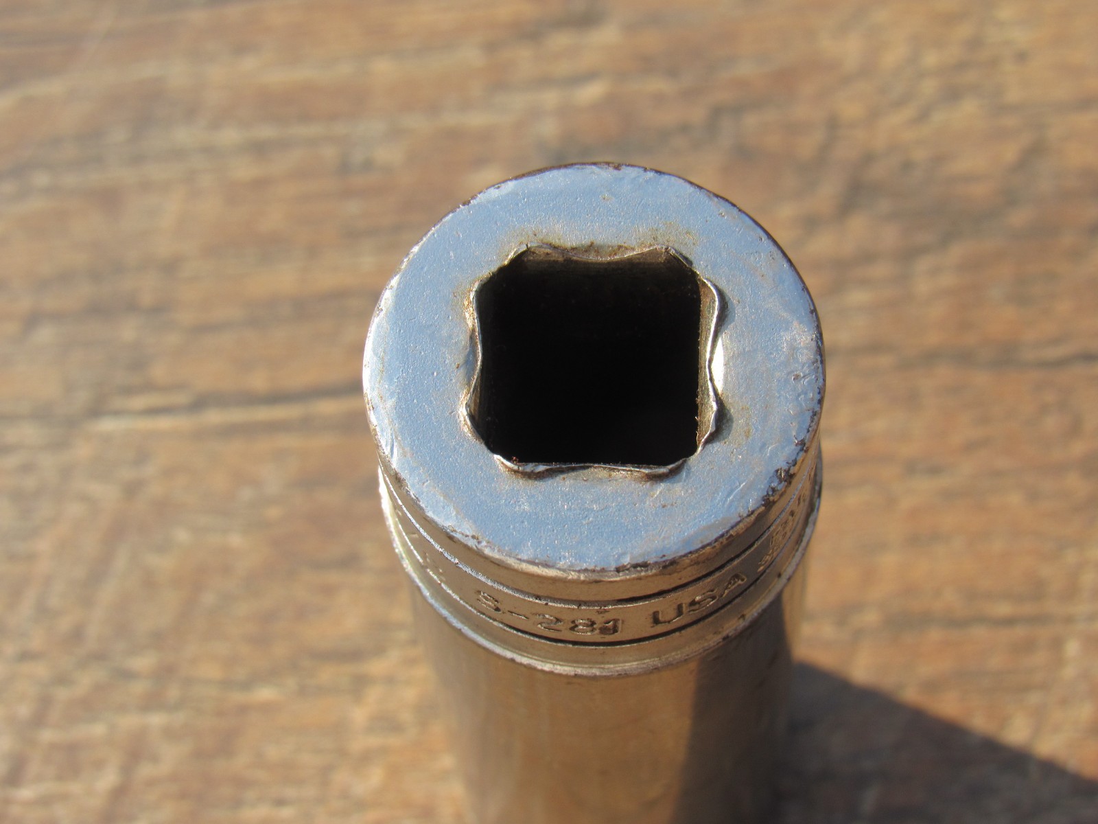 SNAP ON 7/8″ S281 1/2″ DRIVE SAE 12 POINT DEEP CHROME SOCKET UNDERLINE S 281 7/8