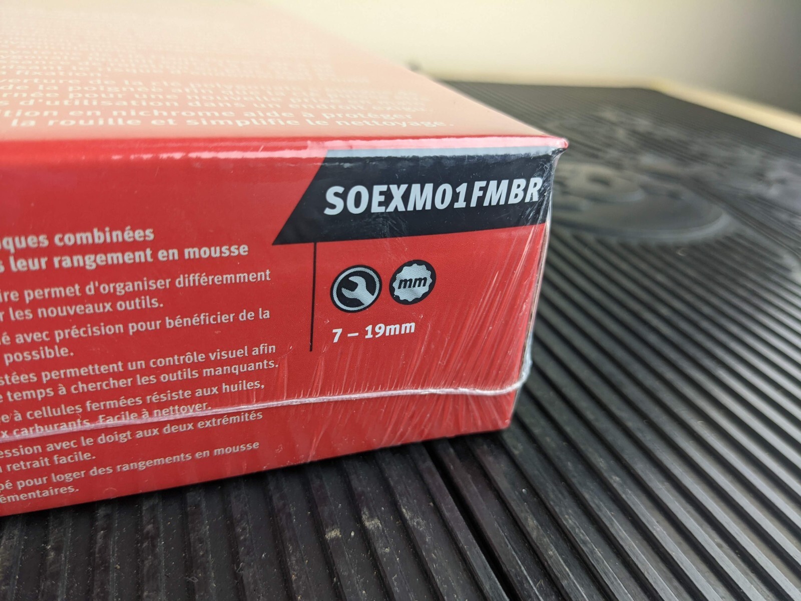 #as808 NEW Snap On SOEXM01FMBR 13Pc 12Pt Metric Combination Wrench Set Foam