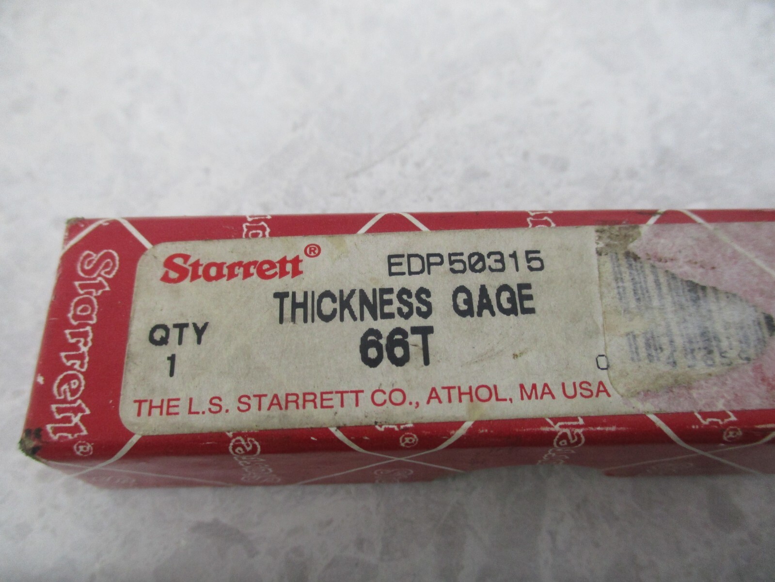 STARRET 66T THICKNESS GAGE, V0443