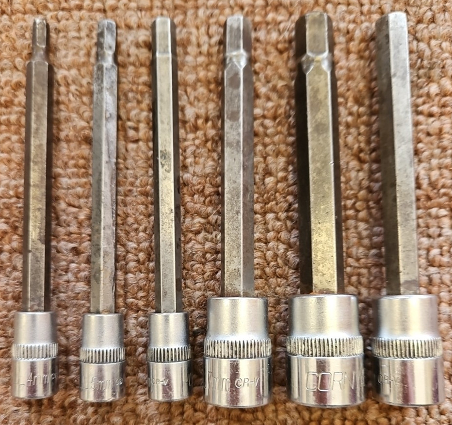 Cornwell Tools 4mm-9mm Long Metric Hex Bit Socket 3/8″ Drive CR-V