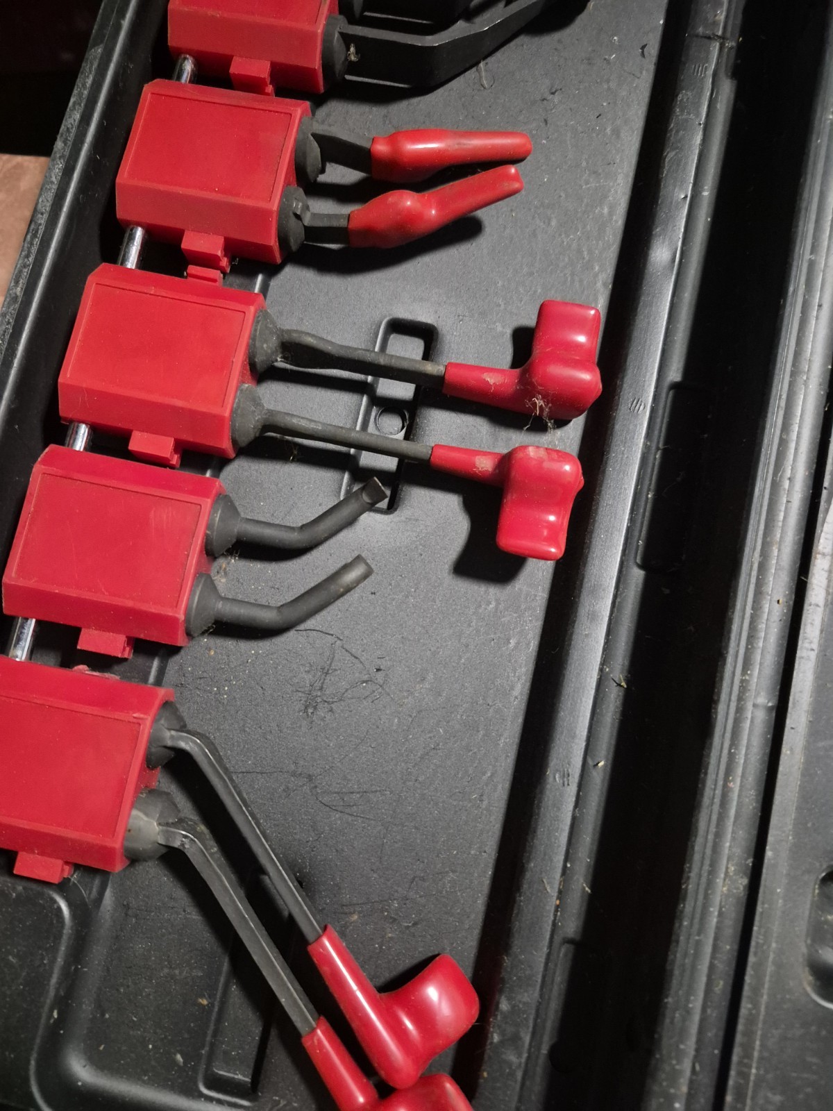 Kd 3835 7 Pieces Multiple Tip Geared Plier System Set with Case Used