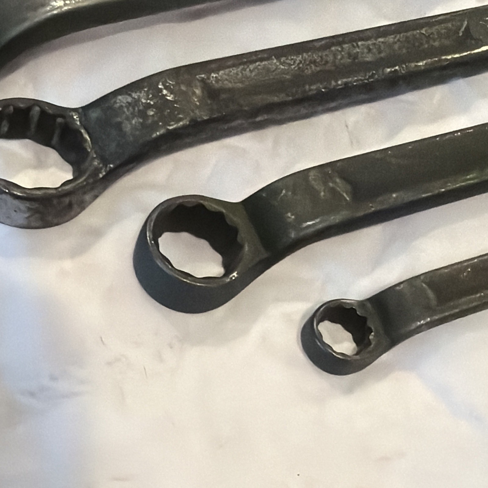 Snap On 7/16” to 1-5/16” 12PT Industrial Finish 7pc Offset Box End Wrench set