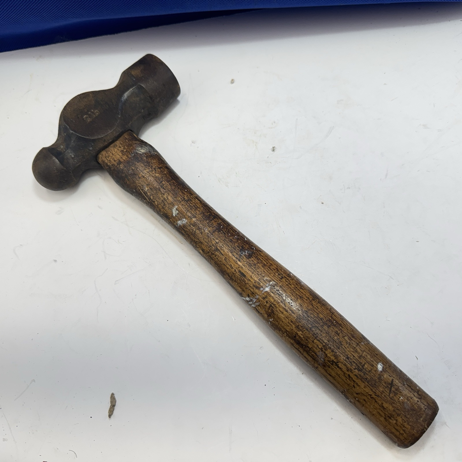Ball Pein Hammer 2lb 12″ Hickory Shaft Vintage Reclaimed Tools Carpentry