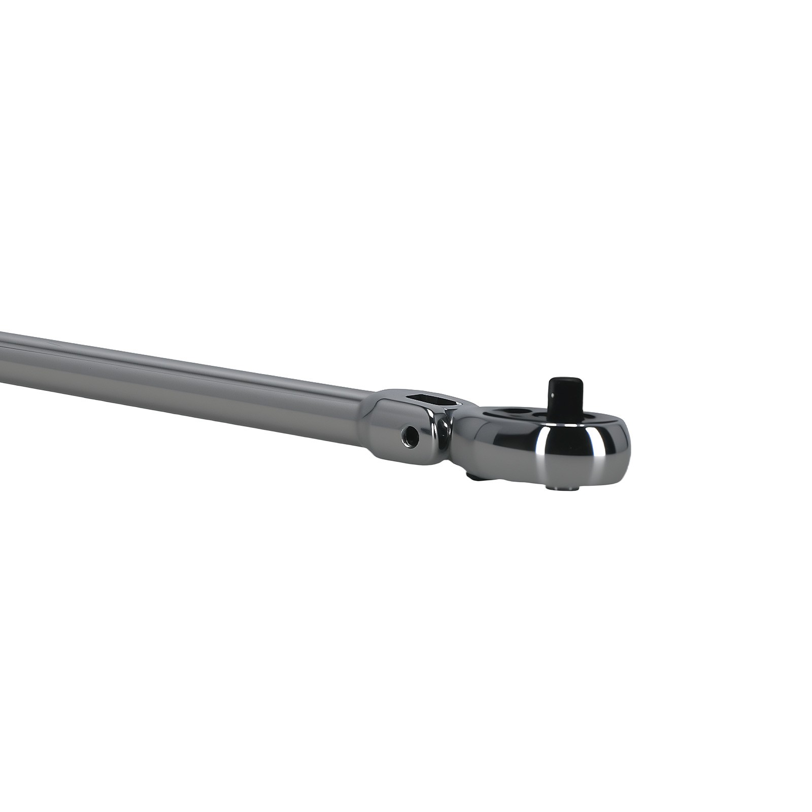 1/4in Drive Flexible Ratchet 72-Tooth Quick-Release 12in Long Handle Chrome