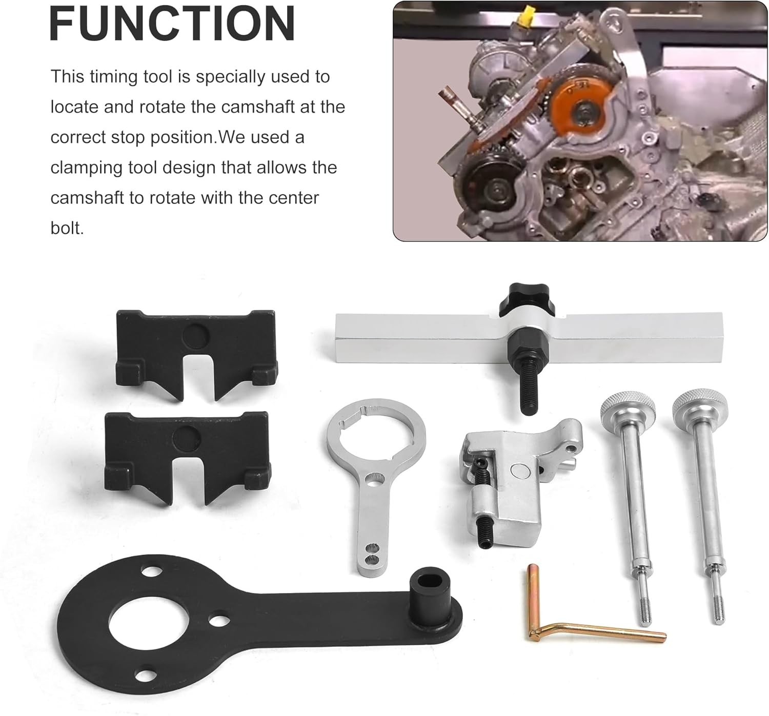 Camshaft Engine Timing Tools Kit Set Compatible for BMW N63 S63 N74 F01 750I XDR