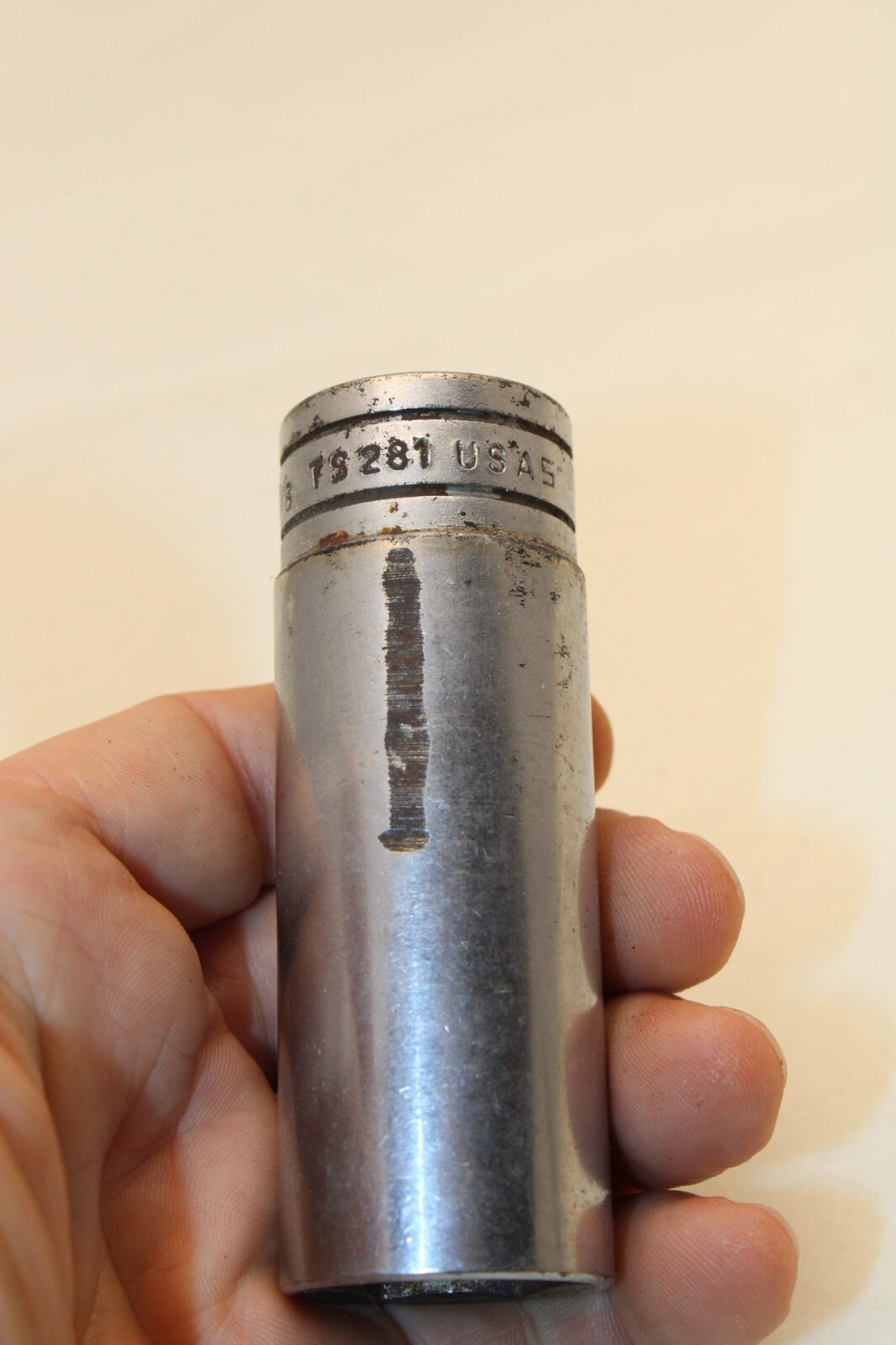 Snap On 1/2″ Drive 7/8″ 6PT Deep Chrome Socket TS281