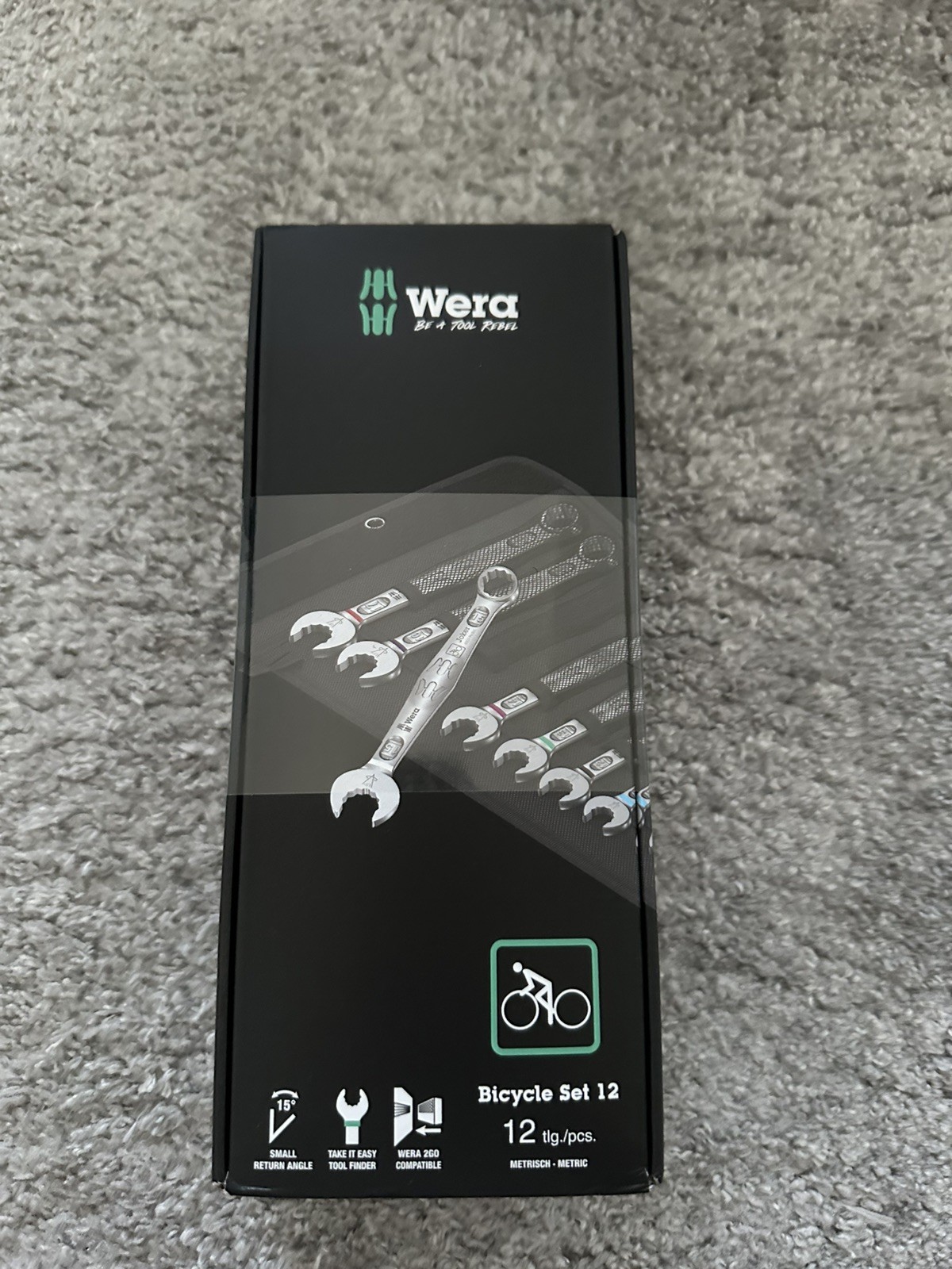 Wera 05004181001 Bicycle Ring Spanner, 12-Piece Set Sealed New ✅