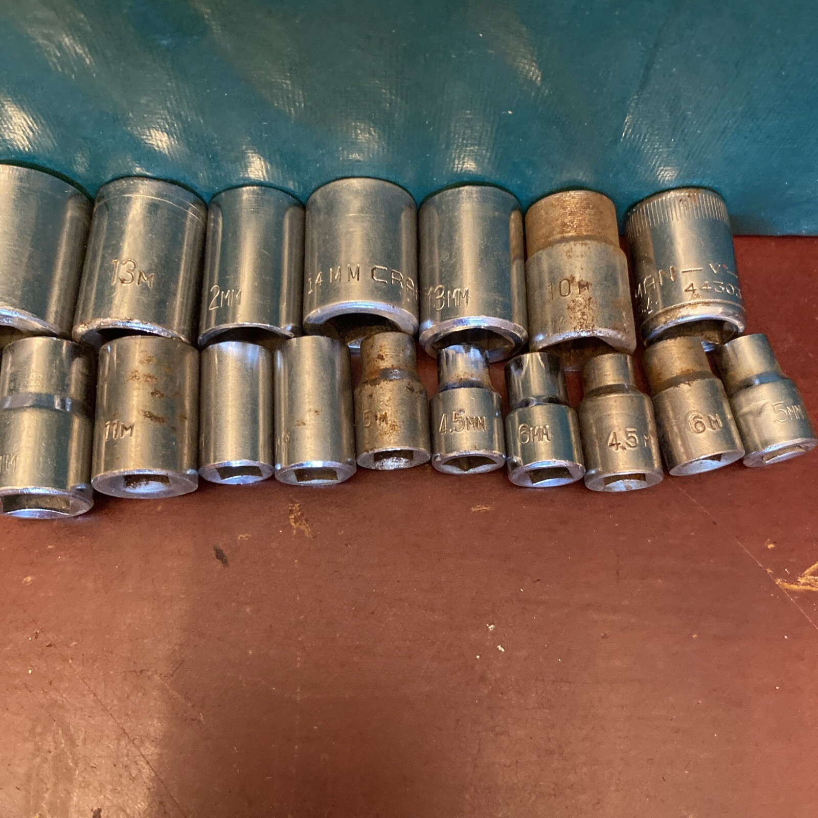 Big Socket Lot Of 64 Assorted Sizes & Brands Metric & SAE Japan Taiwan USA Tools