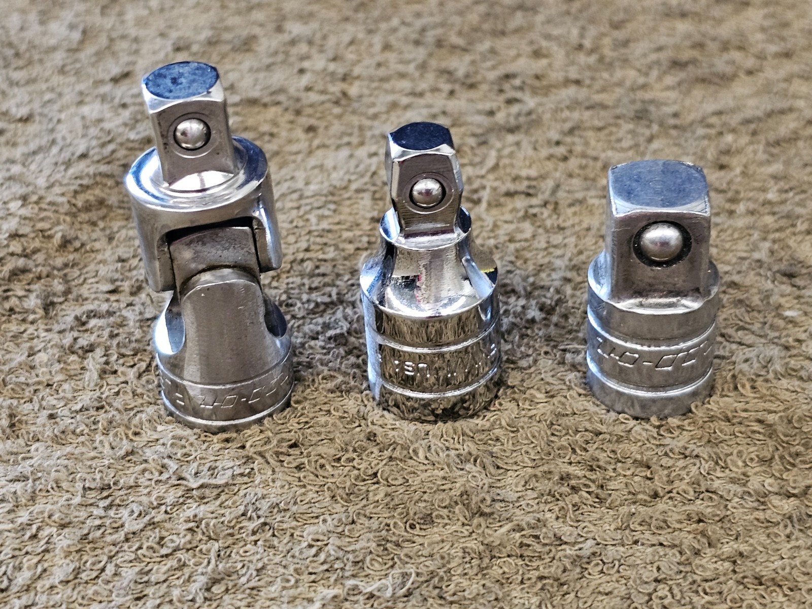 3 Snap On Swivel Socket Adapter Set 3/8″ Drive FU8A A2 FXW1 Wobble Extension