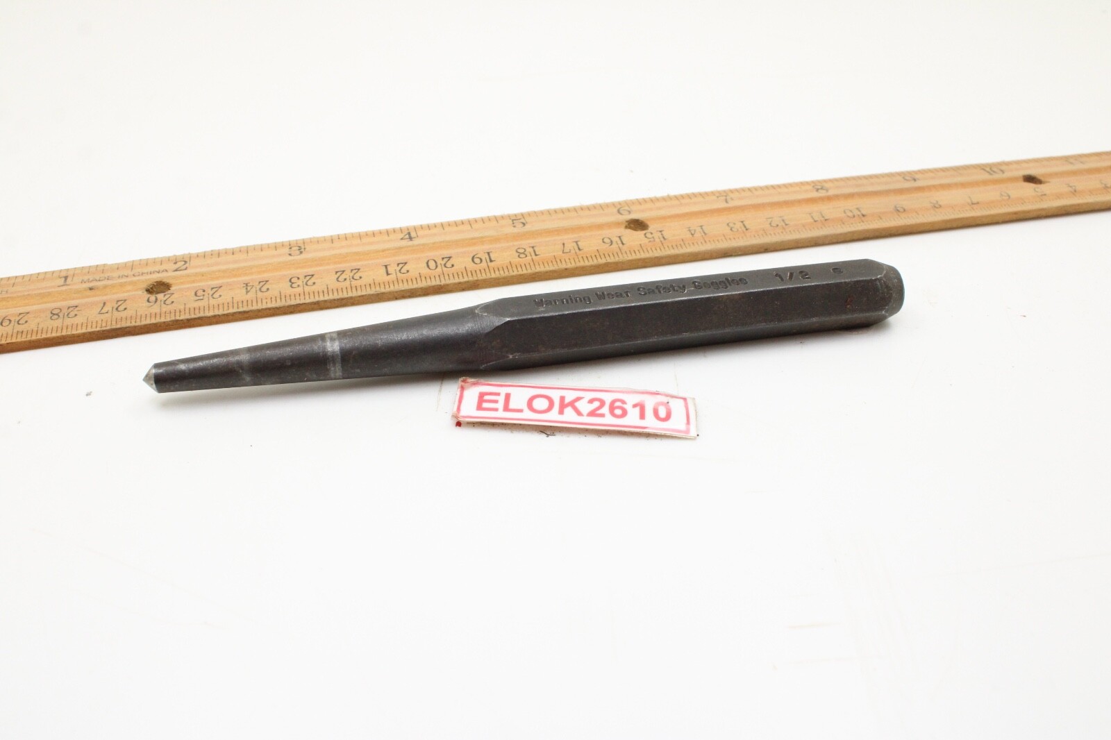 Craftsman 42862 1/2″ Center Punch Black Oxide Hex Shaft 6″ Long USA