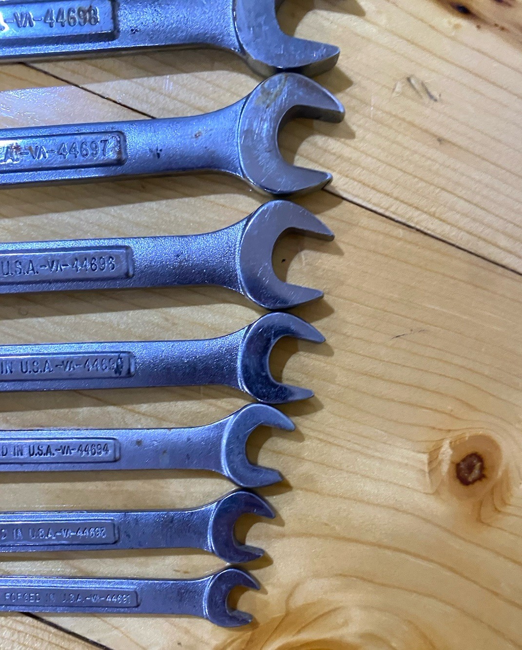 Vintage Craftsman 10pc SAE Combination Wrench Set -VA- Made in USA~ 5/16-7/8