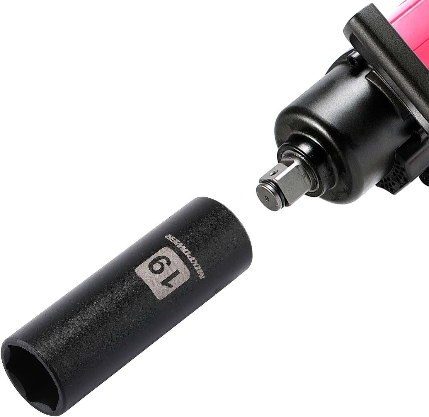 19mm Corrosion-Resistant 6-Point Impact Socket – Professional Quality Guarantee