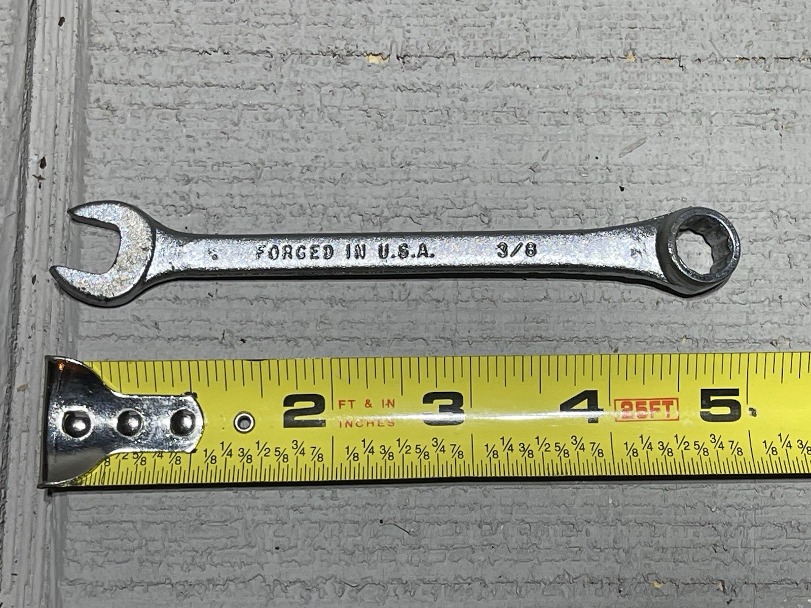 Vintage USA Forged Steel 3/8” Wrench Forged In USA USA