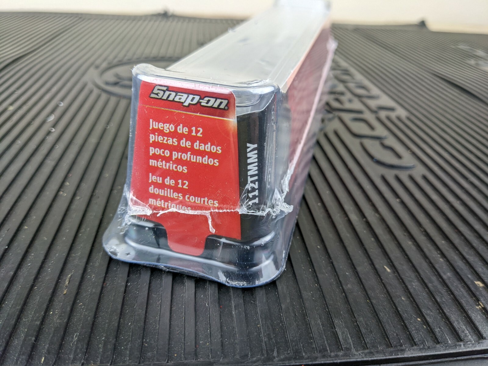 #an620 NEW Snap-on 112TMMY USA 12pc 1/4″ Drive METRIC 6 Point Shallow Socket Set
