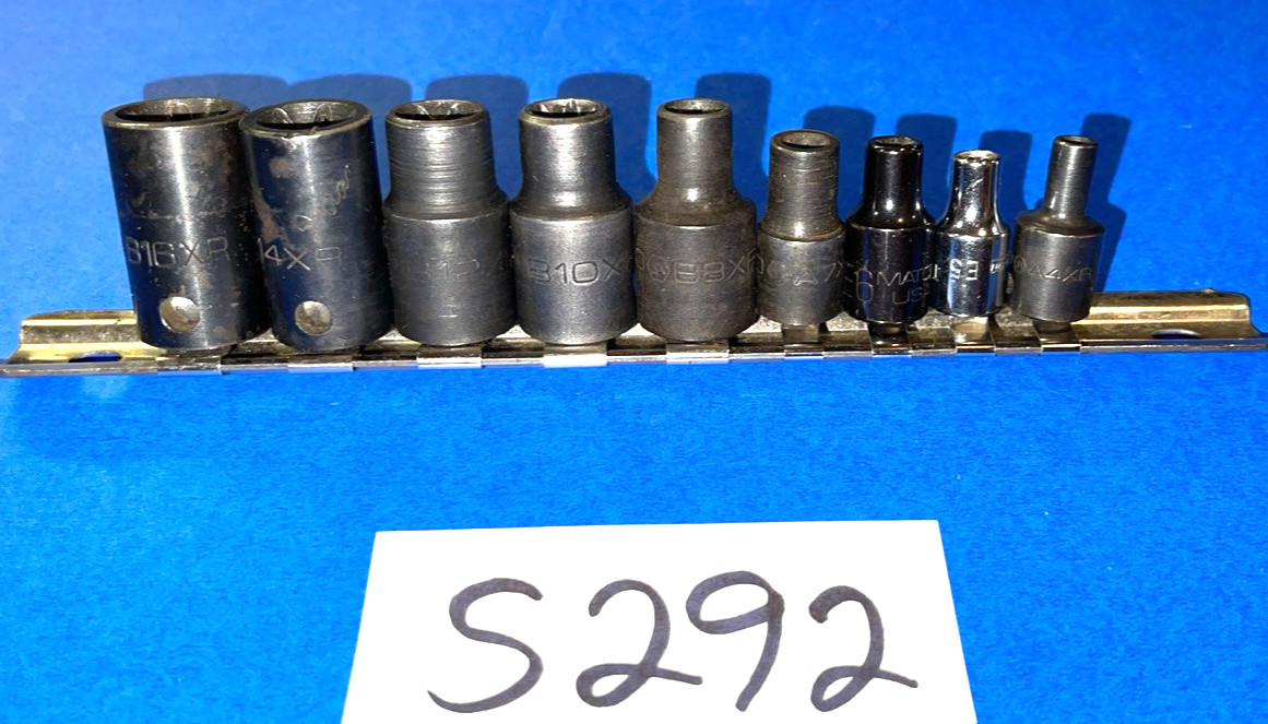 MATCO TOOLS 9 PIECE MULTI DRIVE INSIDE TORX SOCKET DRIVER SET E4-E16