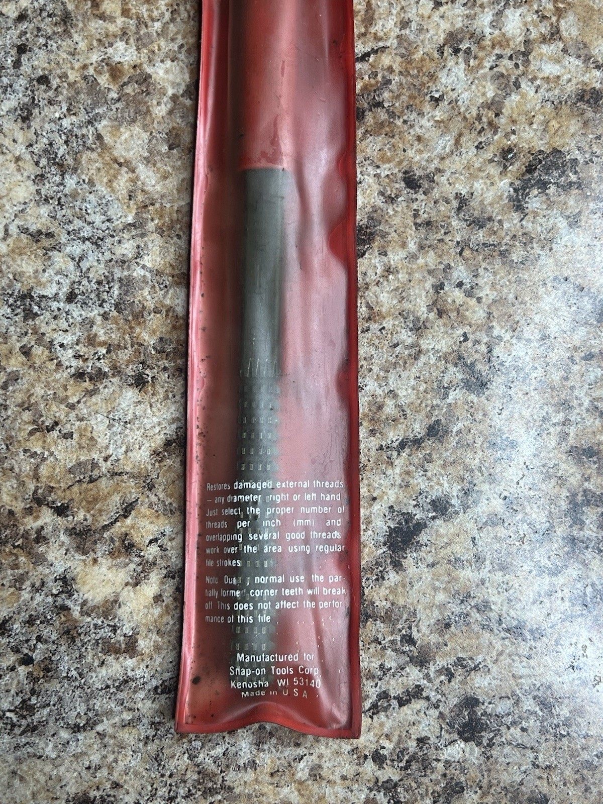 Snap-on TF1127B Thread 9–10 12–16 20–27 28–32 Restoration File Tool