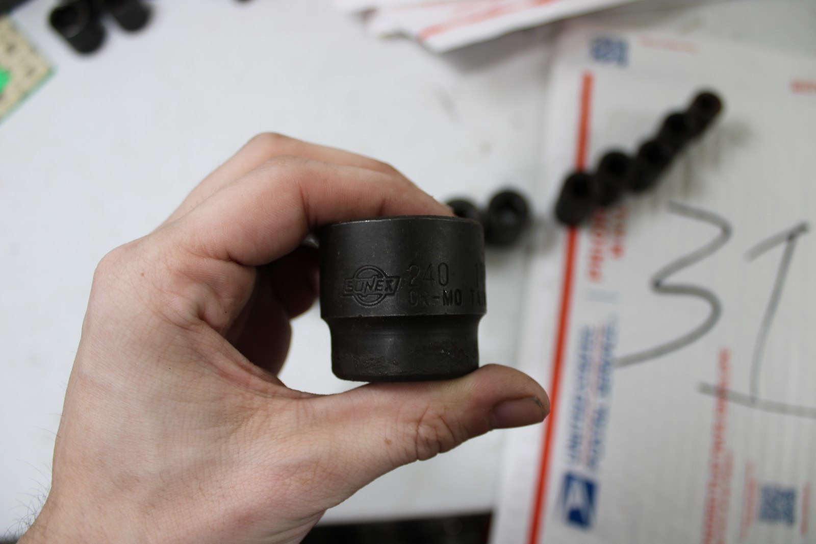 Sunex 7/16 to 1 1/4 Impact Set 1/2in drive Short