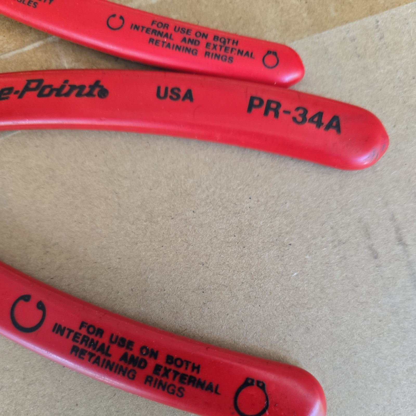 Blue Point Snap Ring Pliers PR-34a & PR-129a Internal External Used Hand Tools