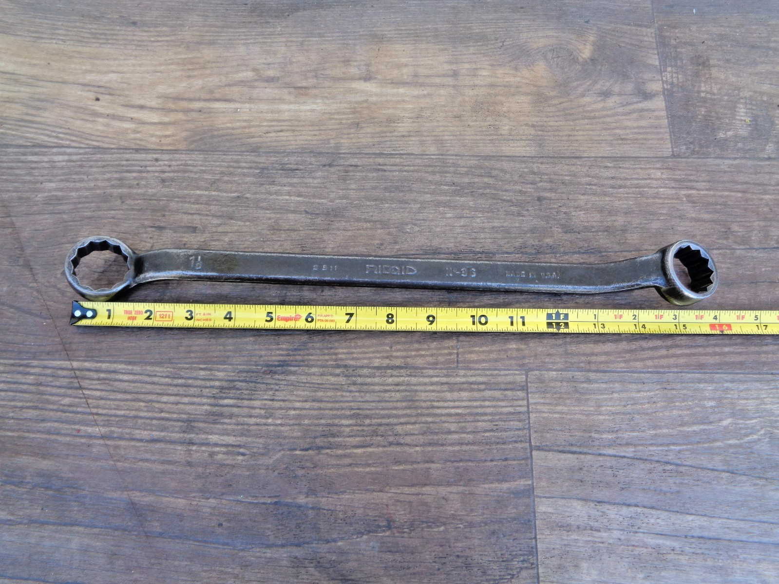RIDGID Box End Wrench No. 36 SAE 1-1/16 x 1-1/8 USA