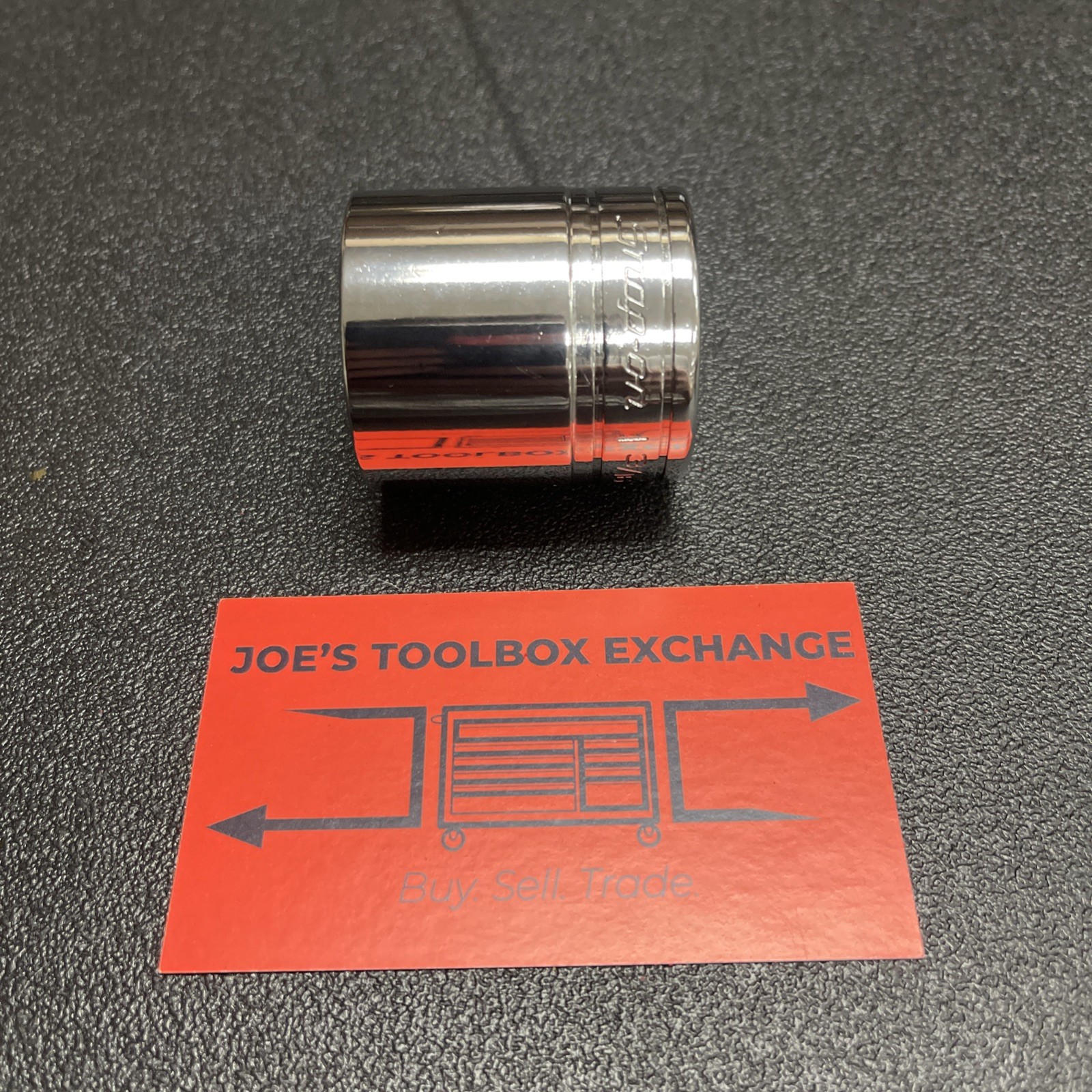 Snap-on Tools USA NEW 1/2″ Drive 1-3/16″ SAE 6 Point Shallow Chrome Socket TW381
