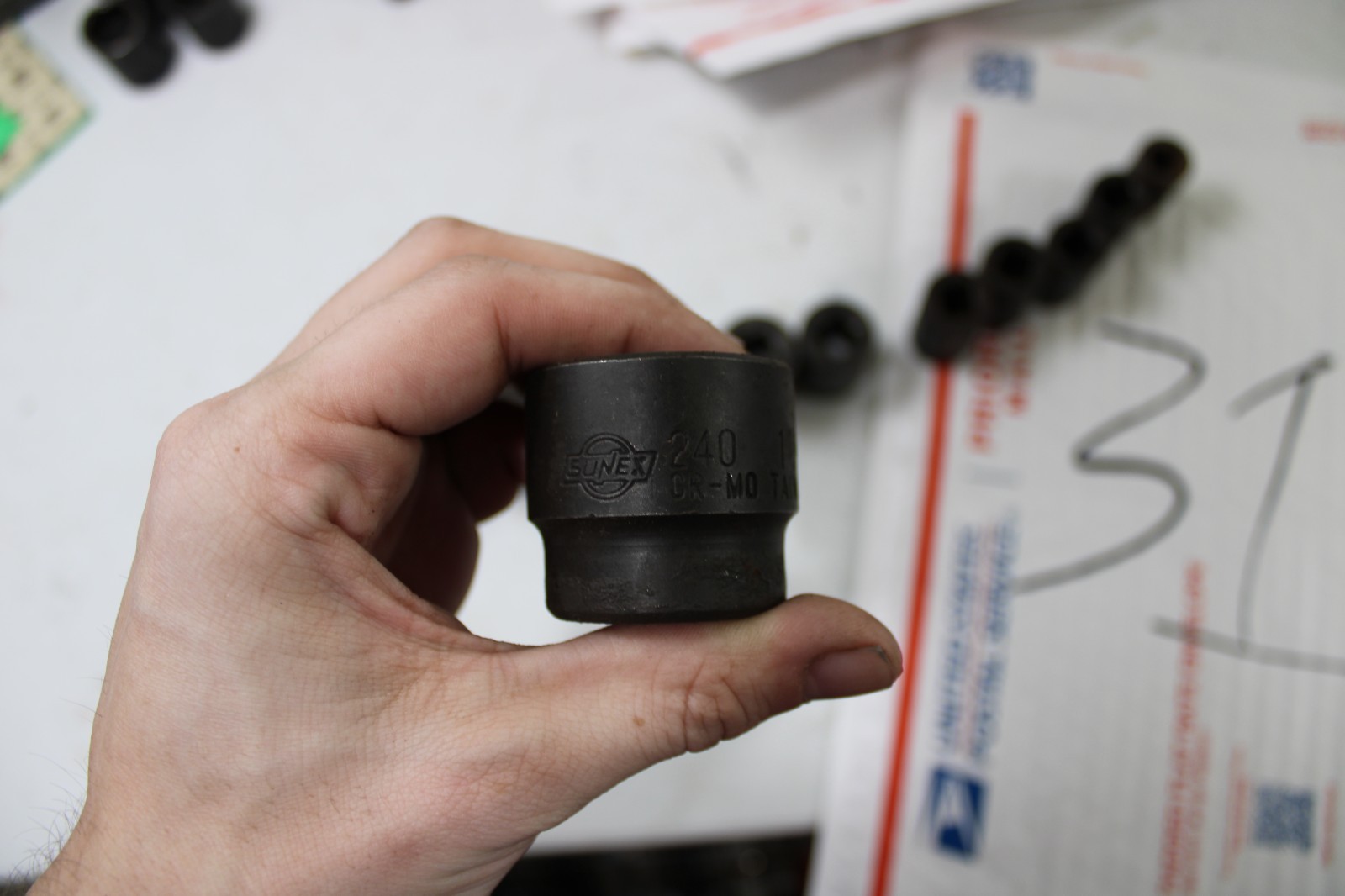 Sunex 7/16 to 1 1/4 Impact Set 1/2in drive Short