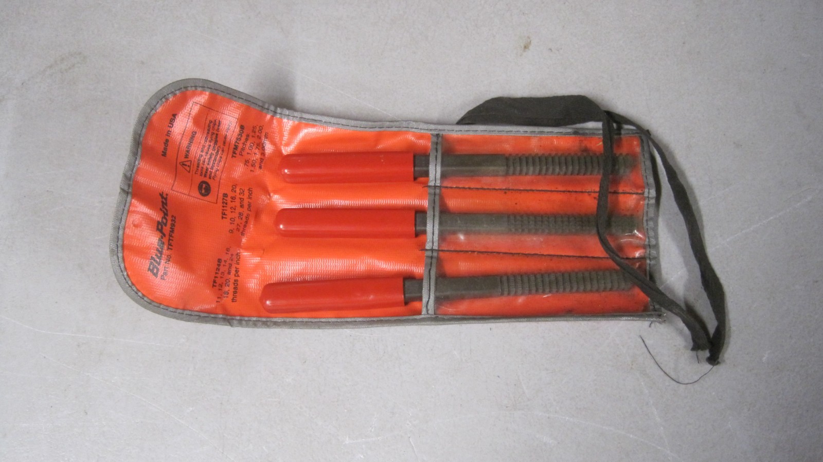 BLUE-POINT BY SNAP-ON THREAD CHASER SET # TFTFM932 GREAT SHAPE
