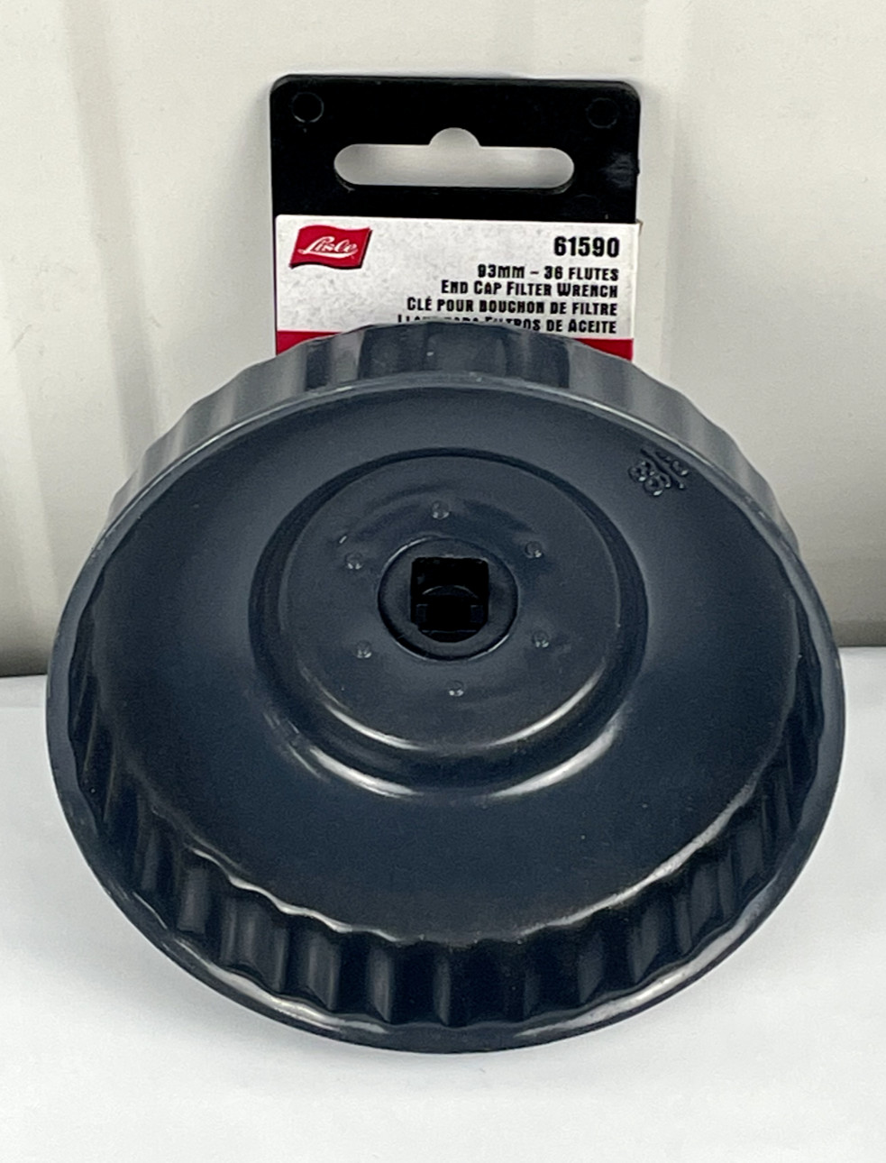 Lisle # 61590 ; 93mm End Cap Oil Filter Wrench Socket, as shown, 36-Flute