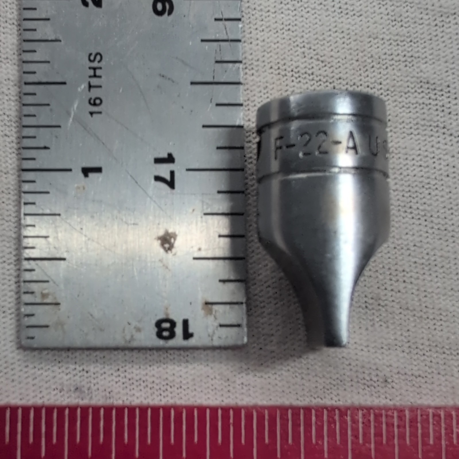 Vintage Snap-on F-22-A Drag Link Socket 3/8″ Drive 11/16″ BladeWidth USAMadeTool