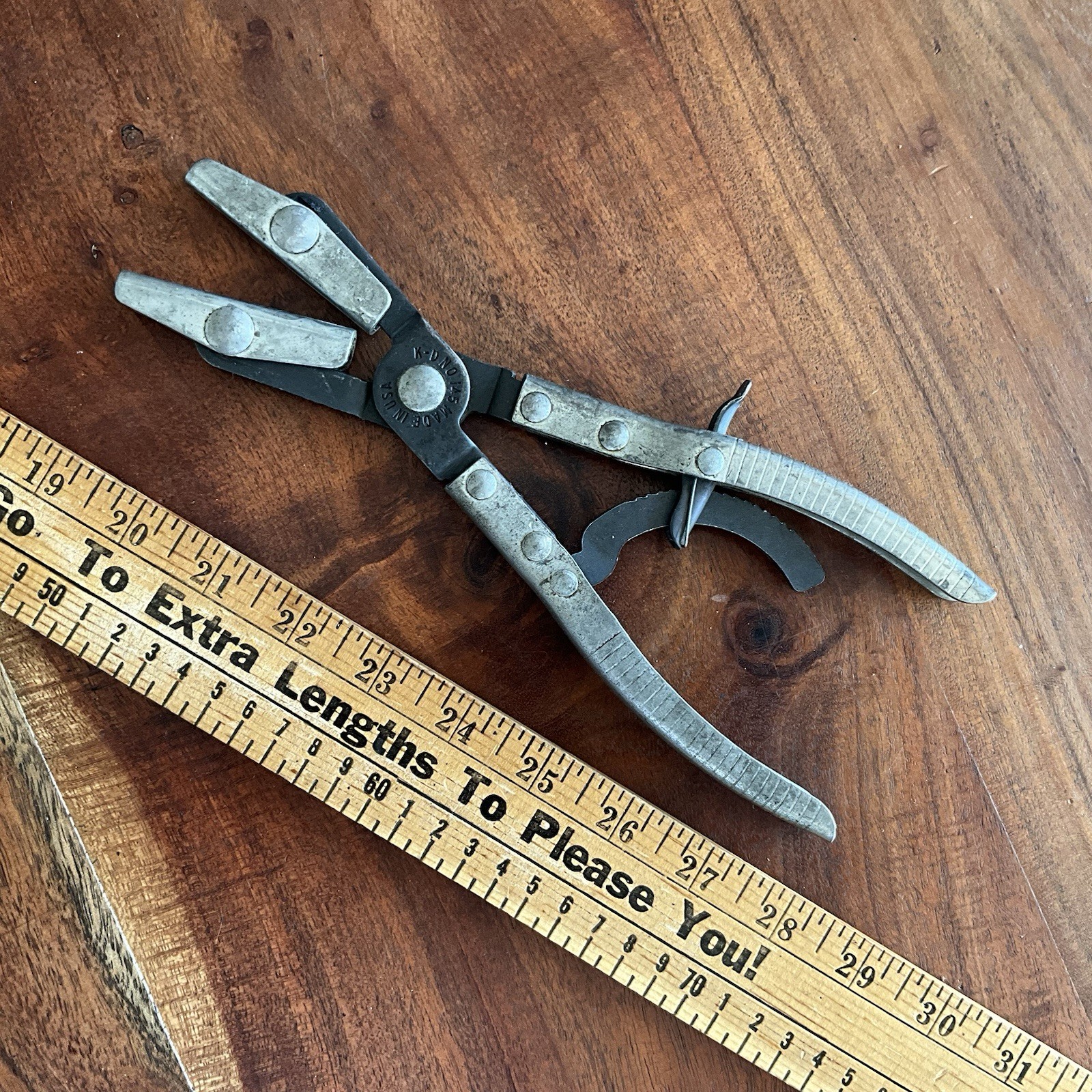K-D Tools USA No 145 Automotive Ratcheting Locking Hose Pinch Clamp Pliers