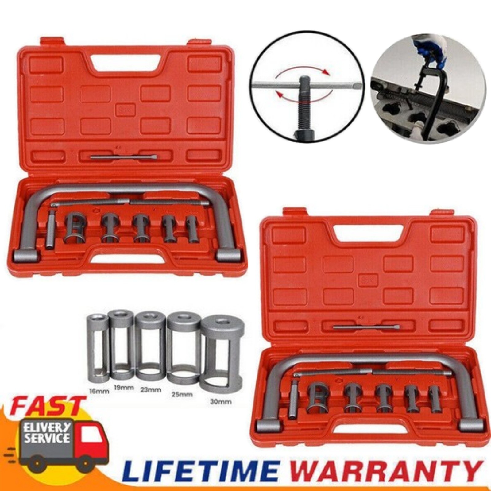 2Pack 5Sizes Valve Spring Compressor Pusher Automotive Tool For Car Motorcycle