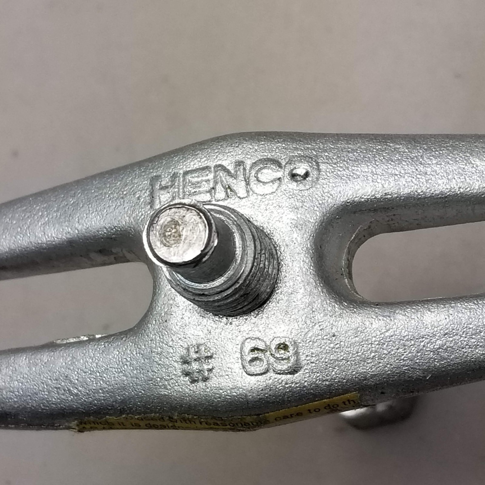 Henco 69 Universal Steering Wheel or Yoke Puller Tool Silver Made Japan