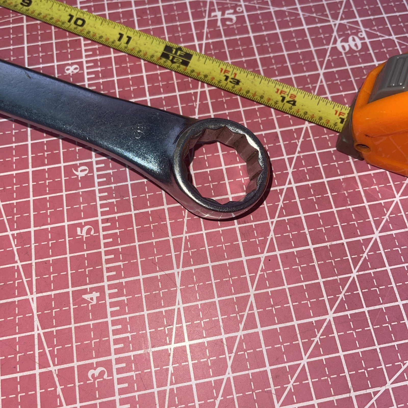 Proamerica USA 2032 1 in SAE 12 Point Combo ratio. Wrench Pro America 1” Vintage