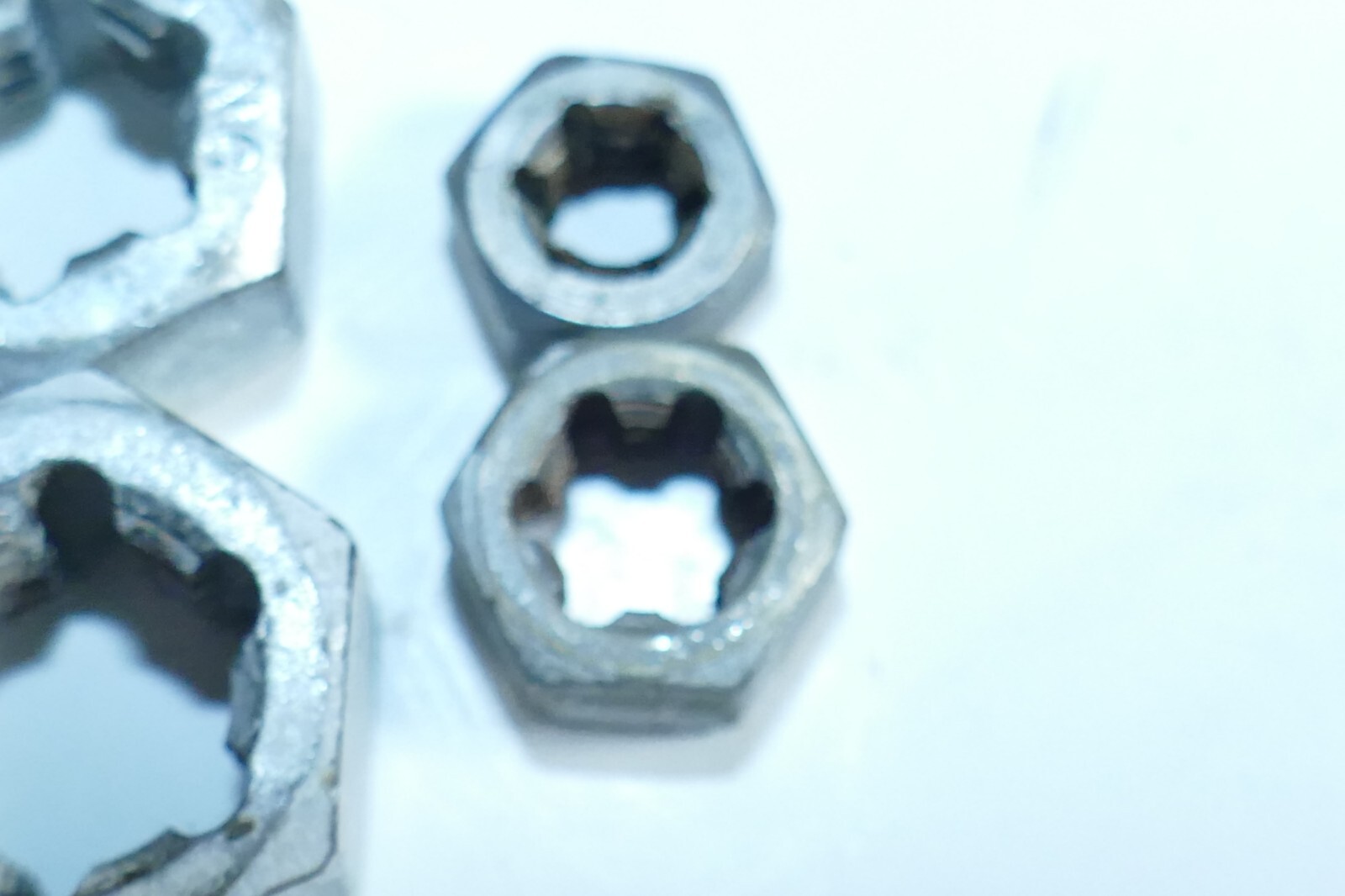 VINTAGE K-D MFG NO. 725, Hex Rethreader Die set Partial set of 9, one missing