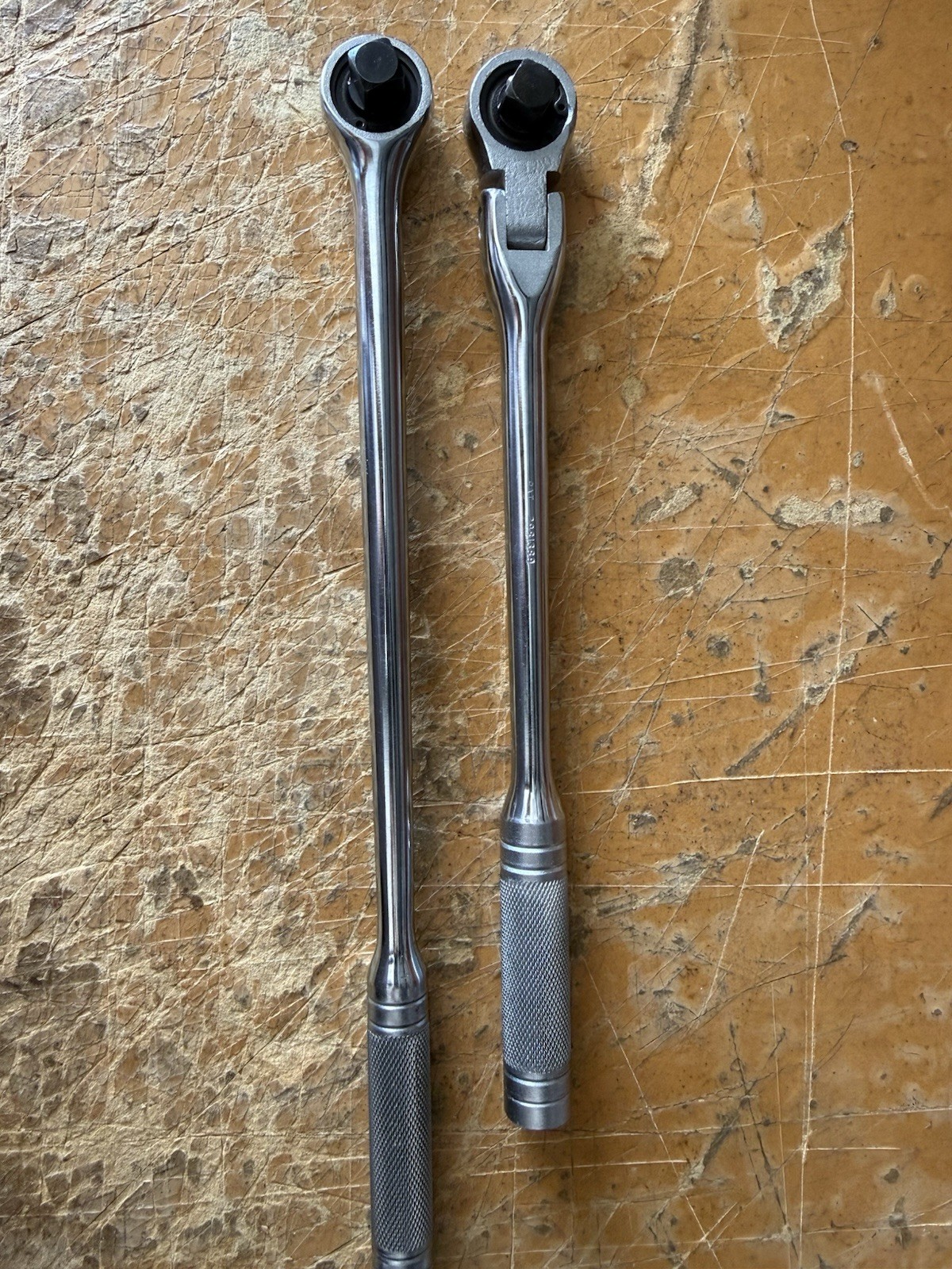 Vintage New Britain NS-33 & NS-55 1/2” Drive Ratchet Set Fixed & Flex Head USA