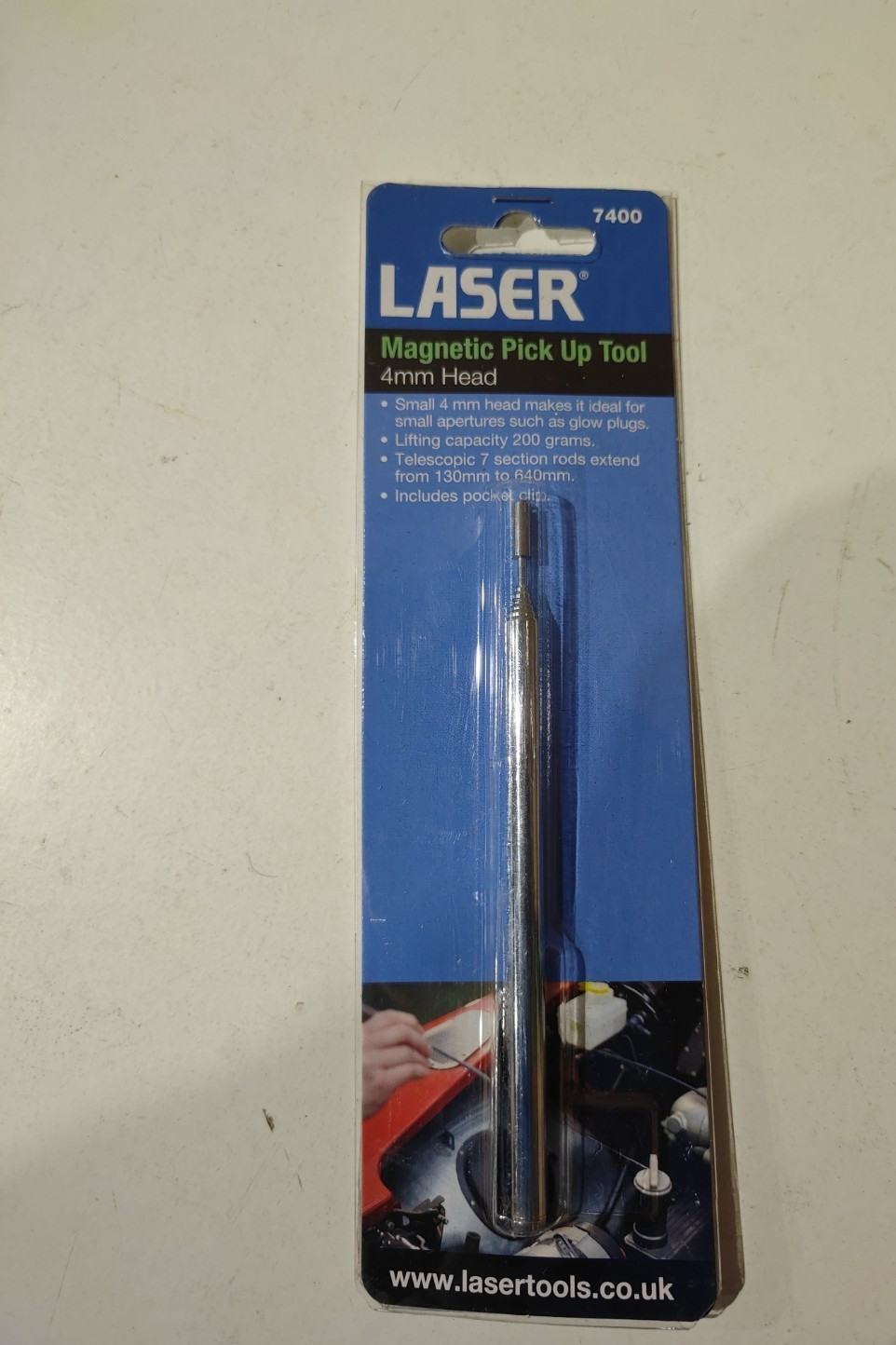 Telescopic Magnetic Pick Up Tool – 4mm Head Laser 7400