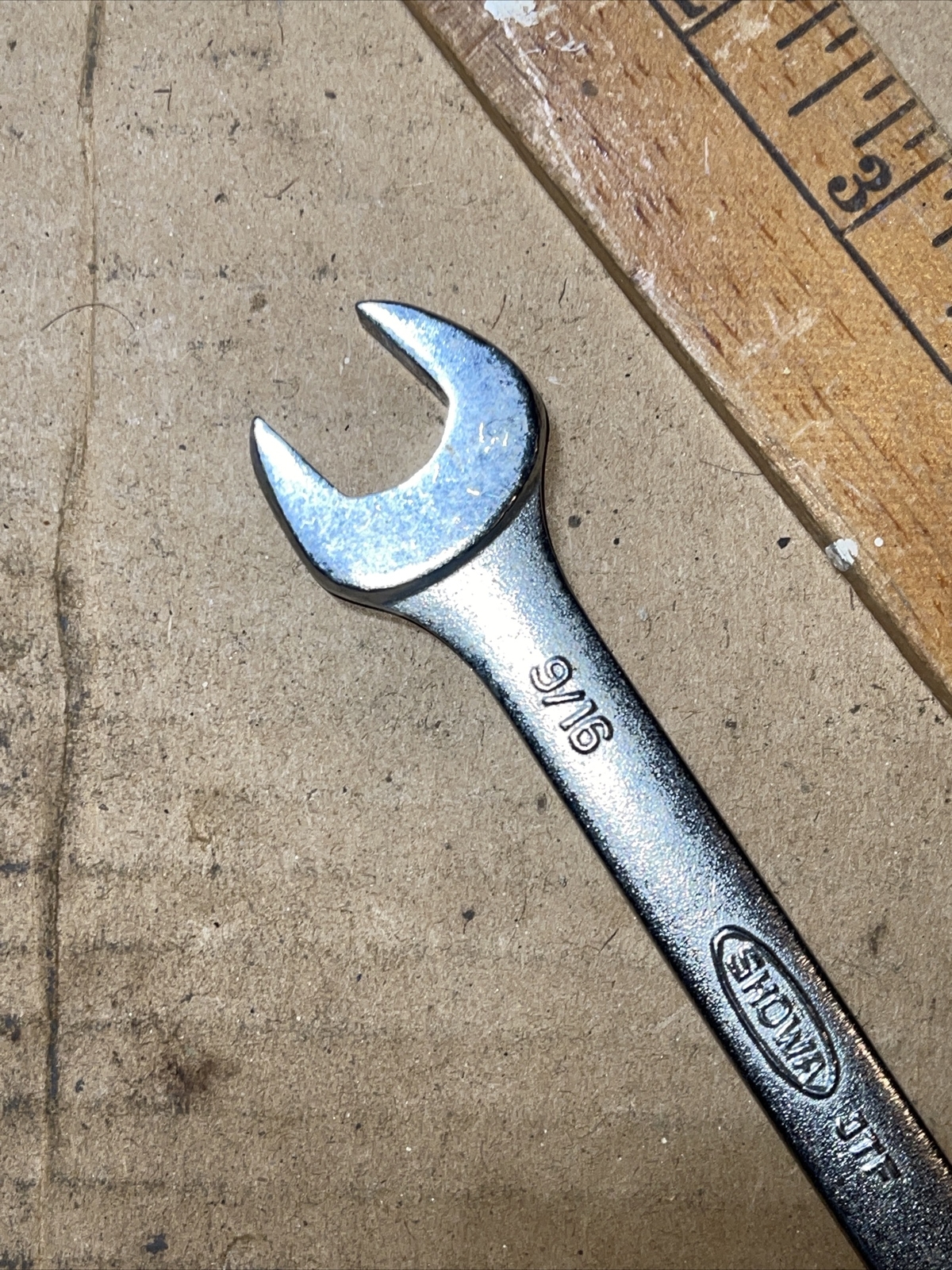 Vintage Showa 9/16 In X 5/8 In SAE Open End Wrench Japan