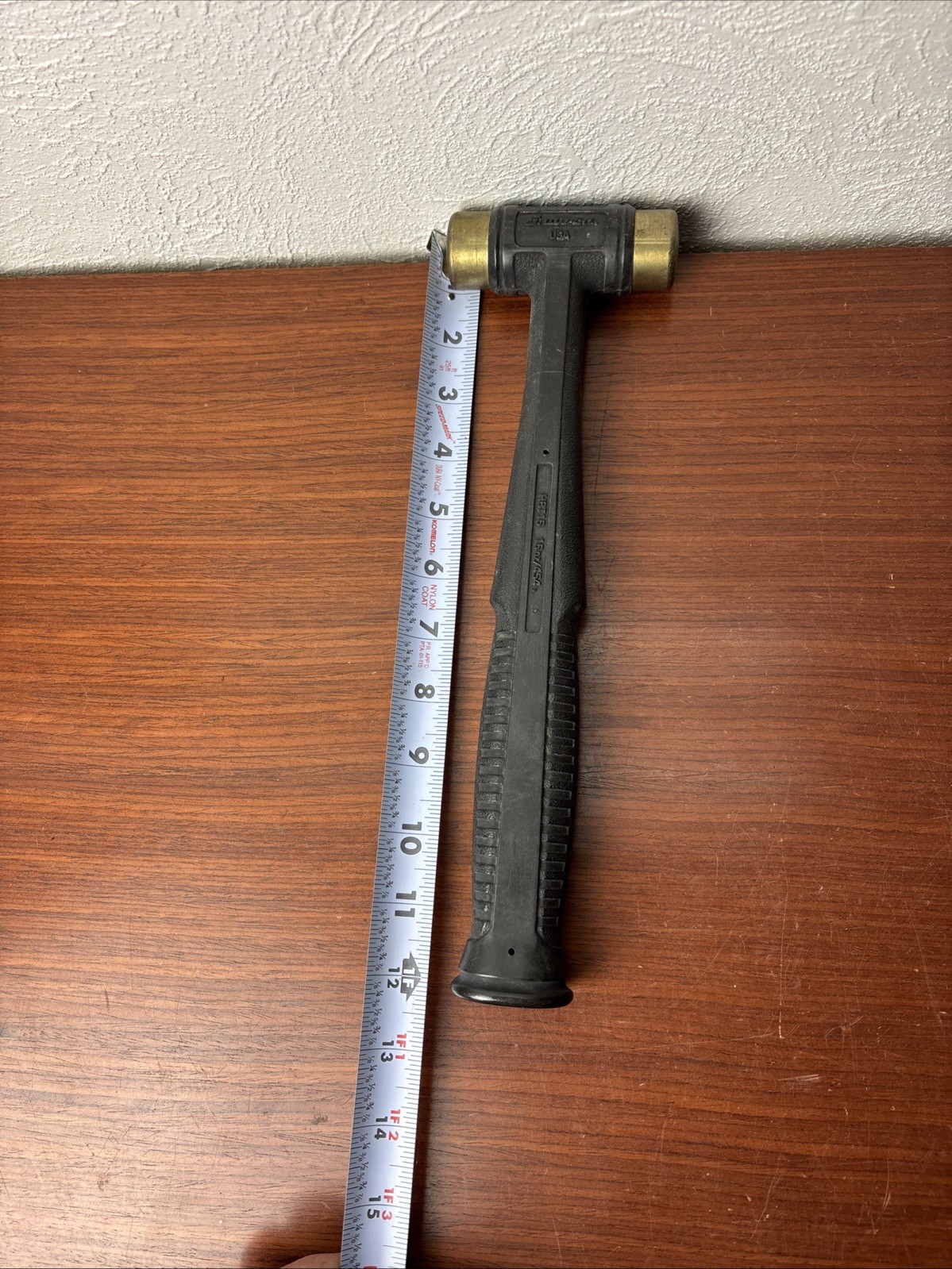 Snap-On HBBT16 12″ long 16oz Bronze faced hammer