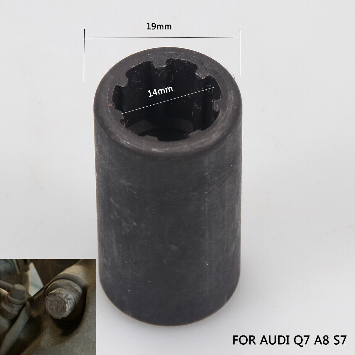 3/8″Brake Caliper Screw Socket Removal Tool 7 Point For AUDI A5 A6L Q5 Q7